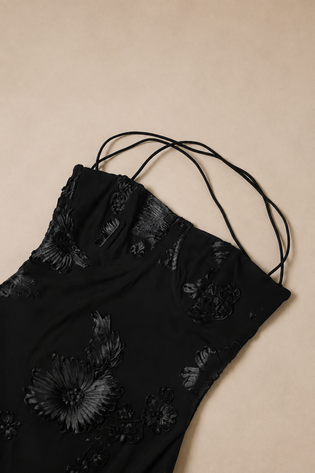 Noir Fleur Maxi Dress