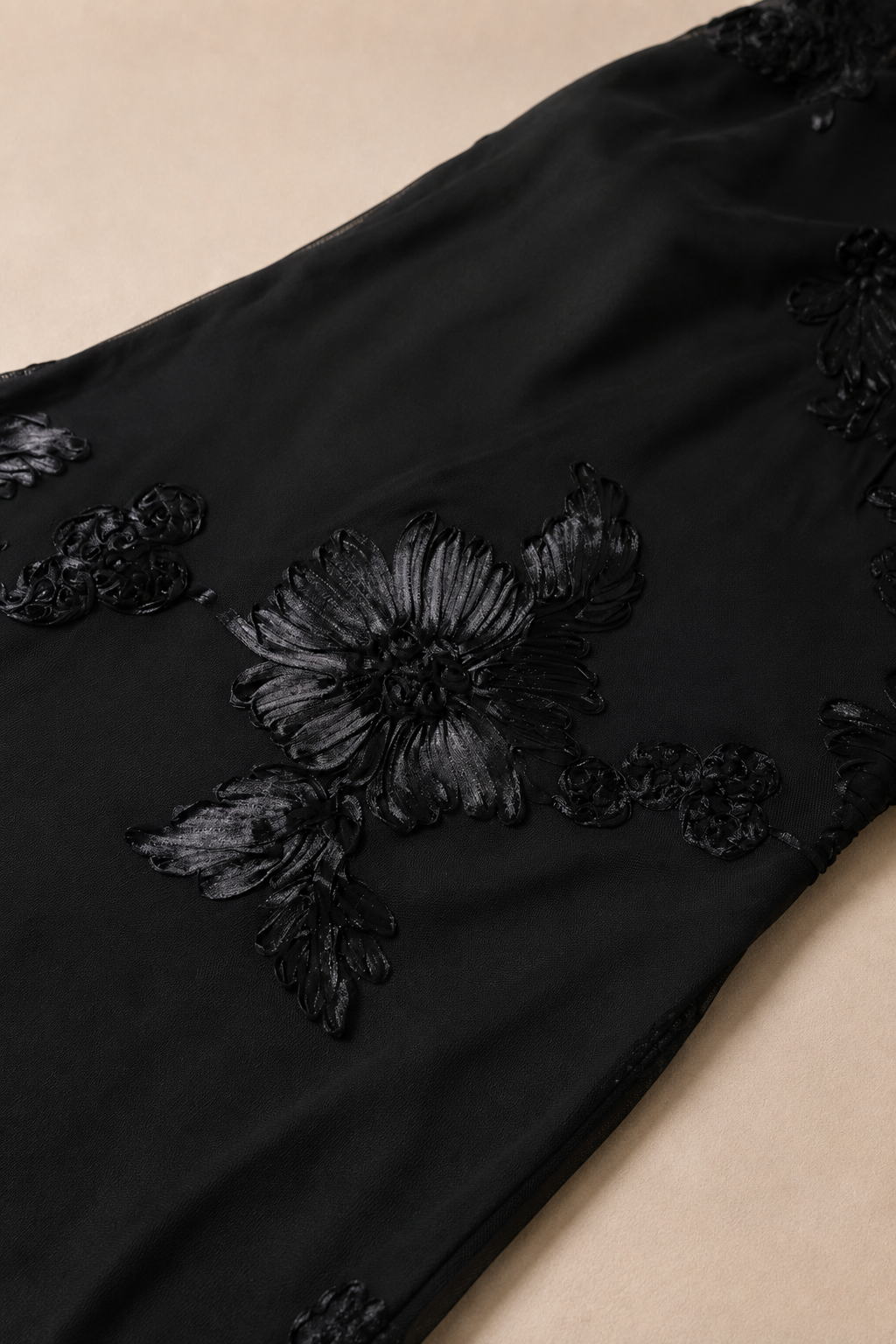 Noir Fleur Maxi Dress