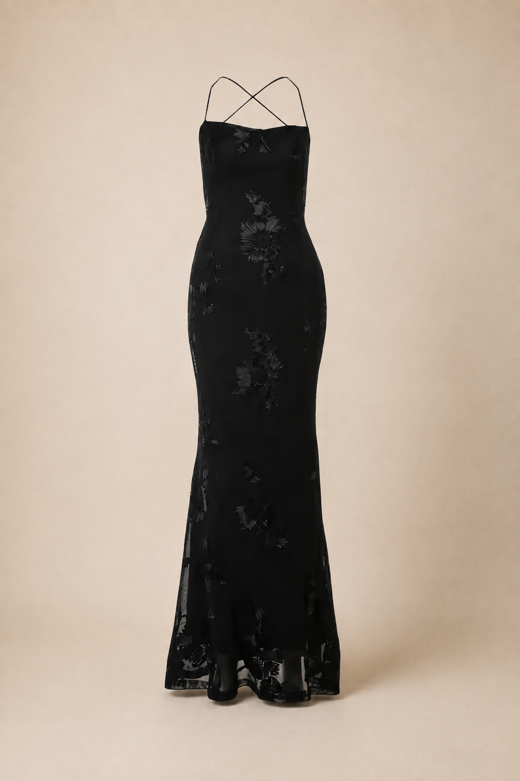 Noir Fleur Maxi Dress