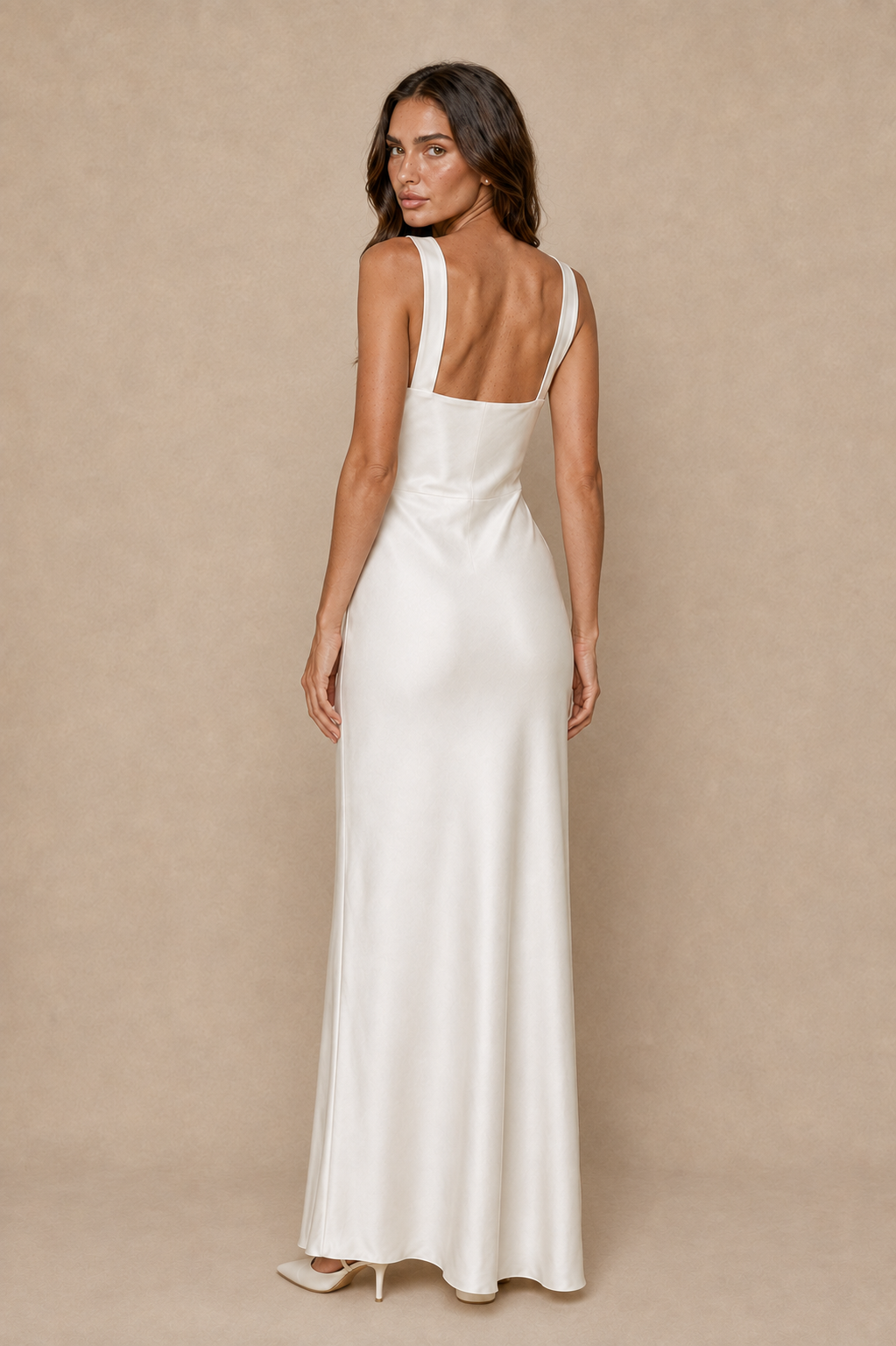 Bianca Satin Maxi Dress