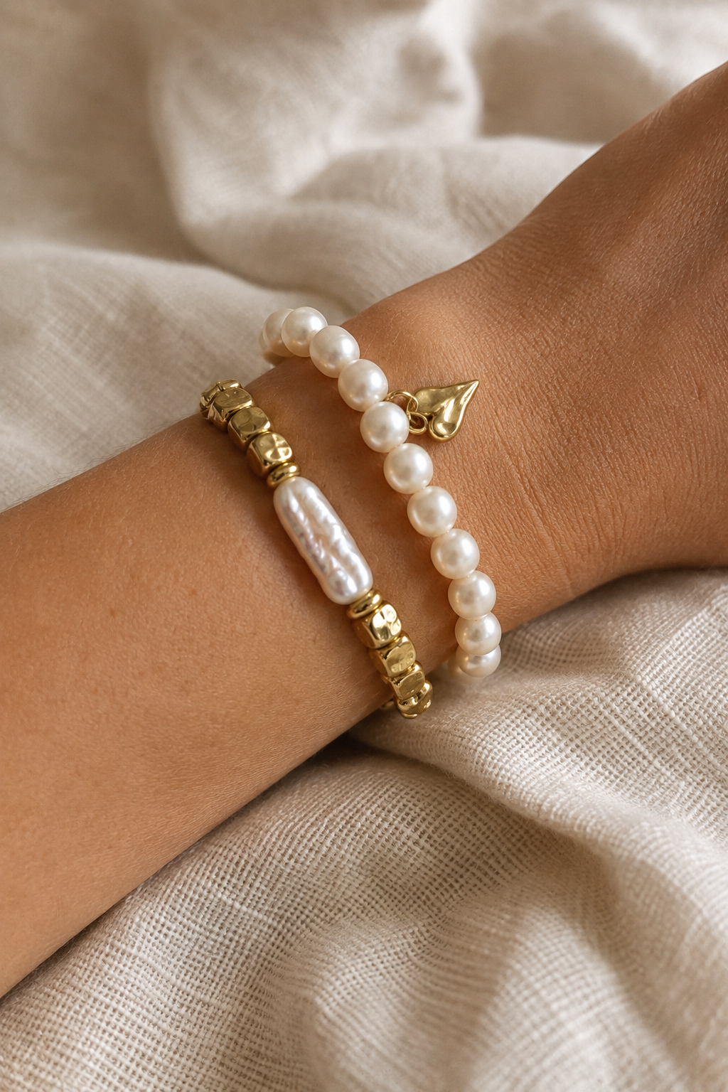 Colette Pearl Bracelet Set
