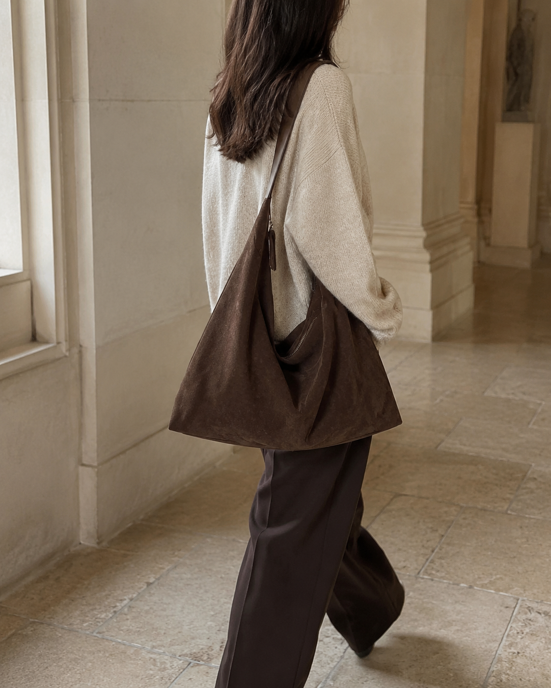 Ava Suede Tote